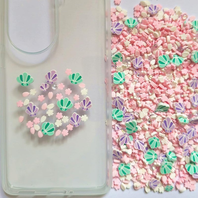 Mo Sheng Accessory 40g Fimo Polymer Shells Adults Nails Slices Art Design Supplies DIY Craft (Shell) - Image 4
